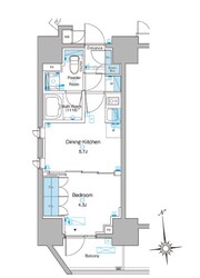 稲荷町駅 徒歩4分 9階の物件間取画像